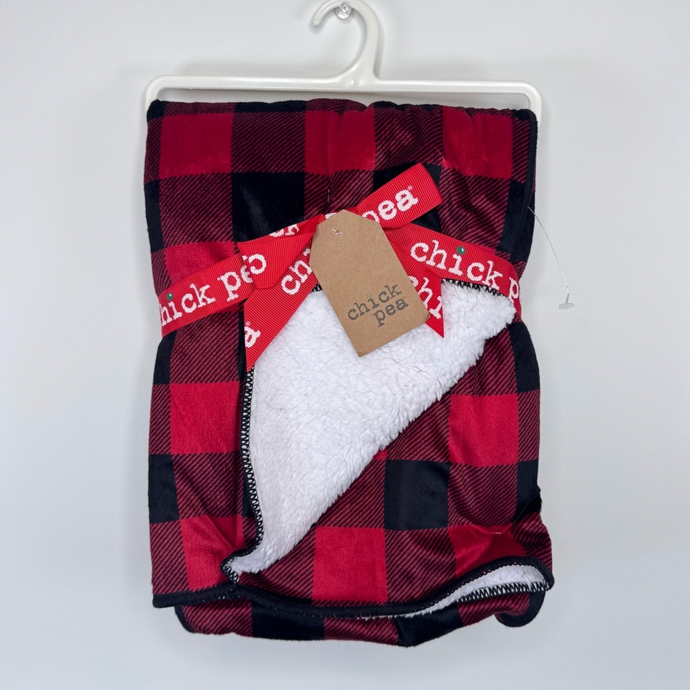NEW Chick Pea Plaid Christmas Baby Blanket